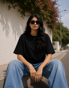 SOOT Premium Boxy Tee — Black For Women