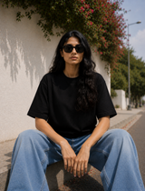 SOOT Premium Boxy Tee — Black For Women