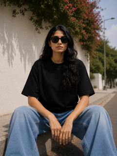SOOT Premium Boxy Tee — Black For Women