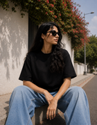 SOOT Premium Boxy Tee — Black For Women