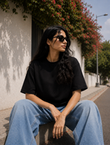 SOOT Premium Boxy Tee — Black For Women