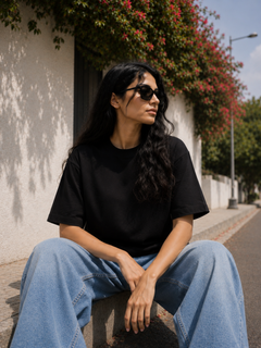 SOOT Premium Boxy Tee — Black For Women
