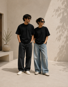 SOOT Premium Black Boxy Tee in 100% Cotton