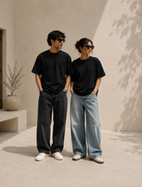 SOOT Premium Black Boxy Tee in 100% Cotton