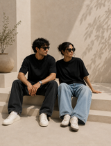 SOOT Premium Black Boxy Tee in 100% Cotton