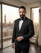 Black Label Irish Linen Blazer - Emeralds 