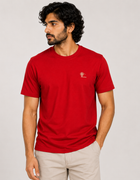 Red Essential Tee - Emeralds 