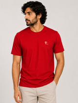 Red Essential Tee - Emeralds 