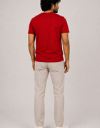 Red Essential Tee - Emeralds 
