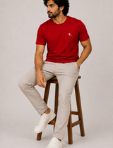 Red Essential Tee - Emeralds 