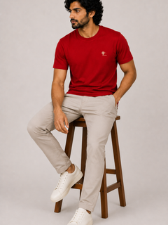 Red Essential Tee - Emeralds 