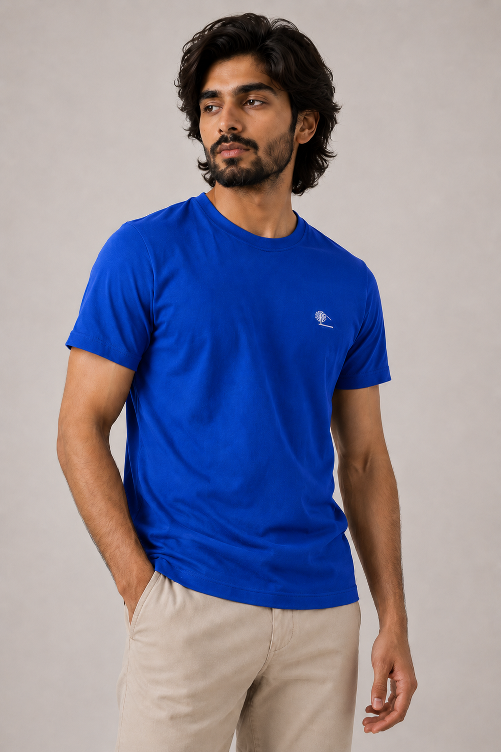 Men Royal Blue Essential Tee