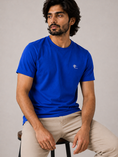 Royal Blue Essential Tee - Emeralds 