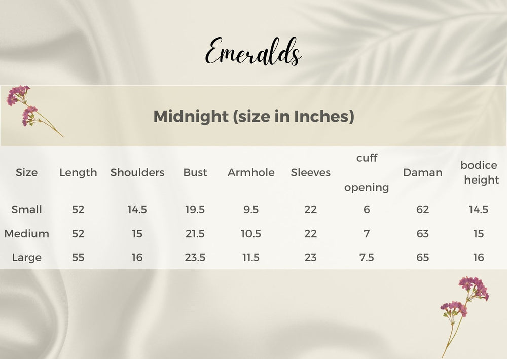 Midnight Size Guide