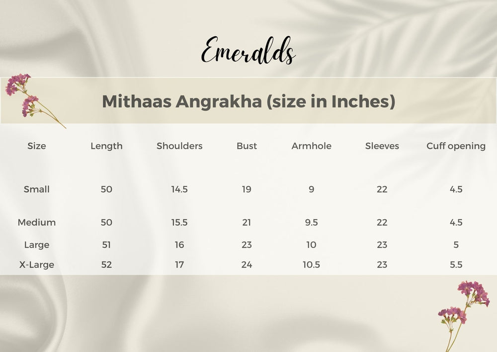 Mithaas Size Guide