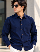 Neon Navy Causal Shirt