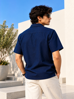 Neon Navy Cuban Collar