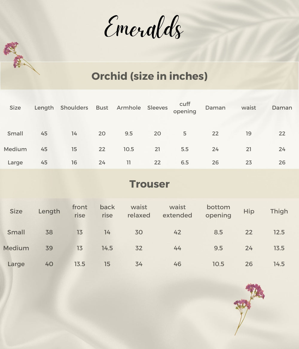 Orchid Size Guide