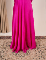 Fuchsia evening gown 