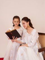 White fancy dress for girls – Mini Starburst luxury kidswear