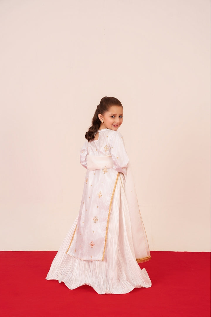 White festive dress for girls – Mini Starburst kids collection