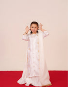 Elegant white embroidered dress – Mini Starburst girls collection