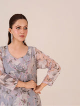 Stylish opal-toned dress – Pakistani designer women’s clothing