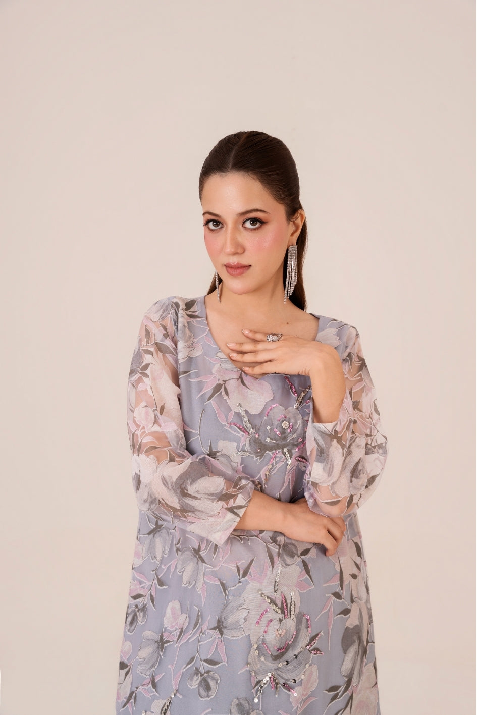 Opal Drape designer dress – elegant women’s outfit in Pakistan