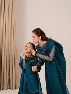 Jewel of Alara embroidered kids dress – traditional Pakistani style