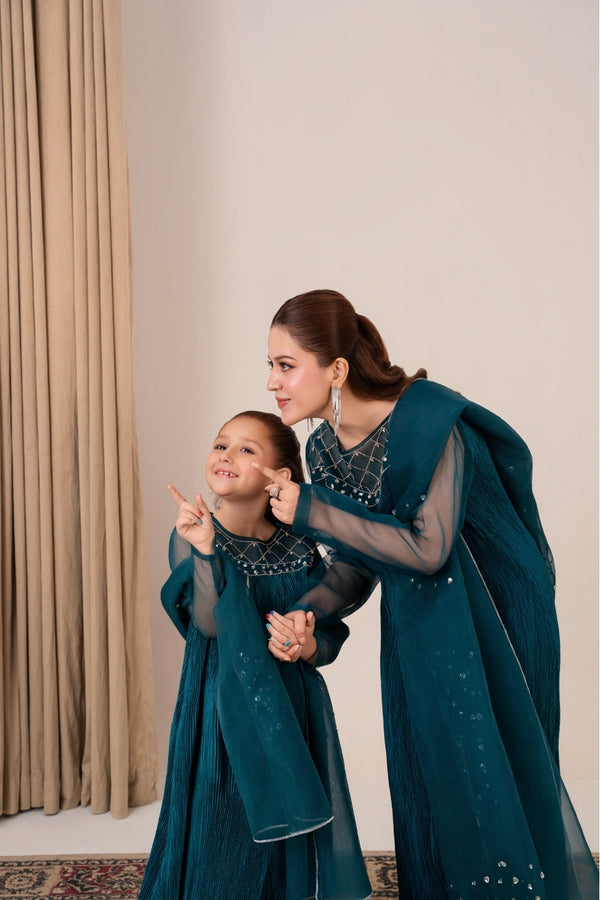 Jewel of Alara embroidered kids dress – traditional Pakistani style