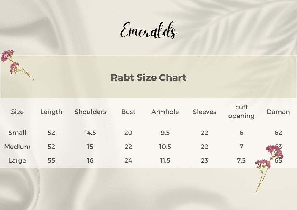 Rabt Size Guide