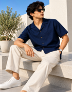 Neon Navy Cuban Collar