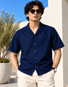 Neon Navy Cuban Collar