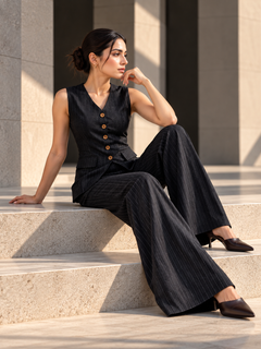 MARLOWE — Khaddi Waistcoat & Trouser Set