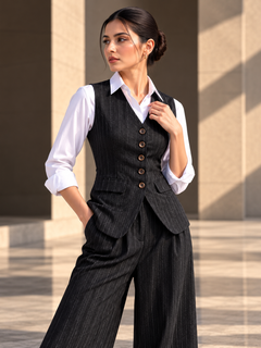 MARLOWE — Khaddi Waistcoat & Trouser Set