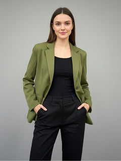 Essential Olive Oversized Blazer - Emeralds 
