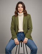 Essential Olive Oversized Blazer - Emeralds 