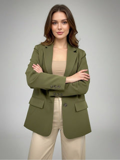 Essential Olive Oversized Blazer - Emeralds 