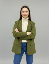 Essential Olive Oversized Blazer - Emeralds 