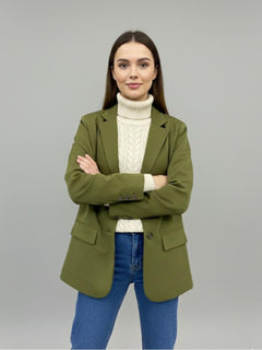 Essential Olive Oversized Blazer - Emeralds 