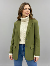 Essential Olive Oversized Blazer - Emeralds 