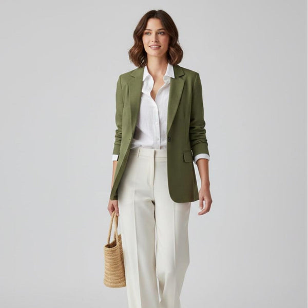 Essential Olive Oversized Blazer