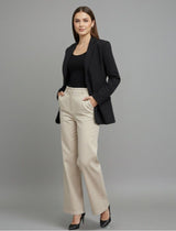 Essential Black Oversized Blazer - Emeralds 