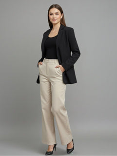 Essential Black Oversized Blazer - Emeralds 