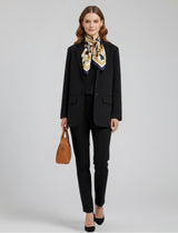 Essential Black Oversized Blazer - Emeralds 