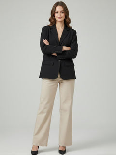 Essential Black Oversized Blazer - Emeralds 