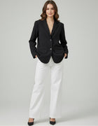 Essential Black Oversized Blazer - Emeralds 