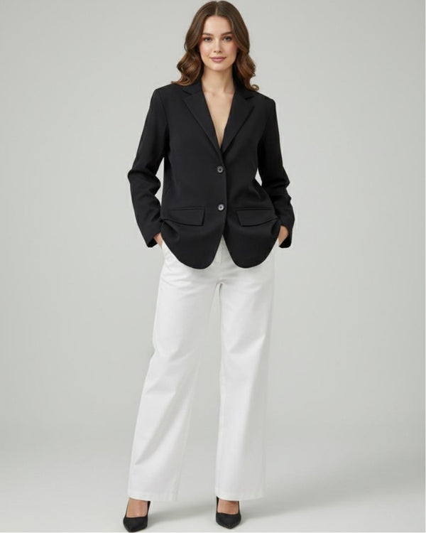 Essential Black Oversized Blazer