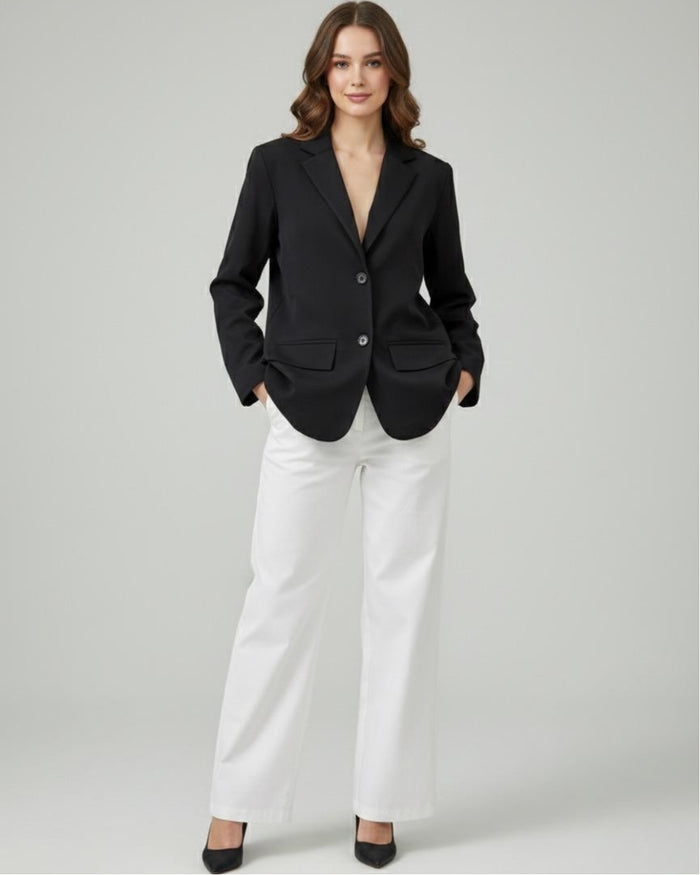 Essential Black Oversized Blazer