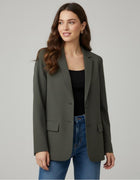 Essential Grey Oversized Blazer - Emeralds 